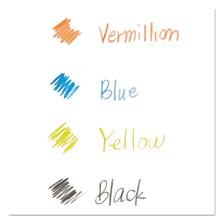 SANFORD Col-Erase Pencil with Eraser, 0.7 mm, 2B, Assorted Lead and Barrel Colors, Dozen (SAN20516) thumbnail 4