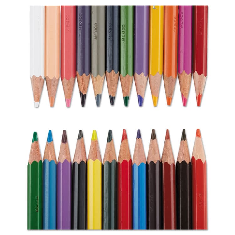 SANFORD Col-Erase Pencil with Eraser, 0.7 mm, 2B, Assorted Lead and Barrel Colors, 24/Pack (SAN20517) thumbnail 3
