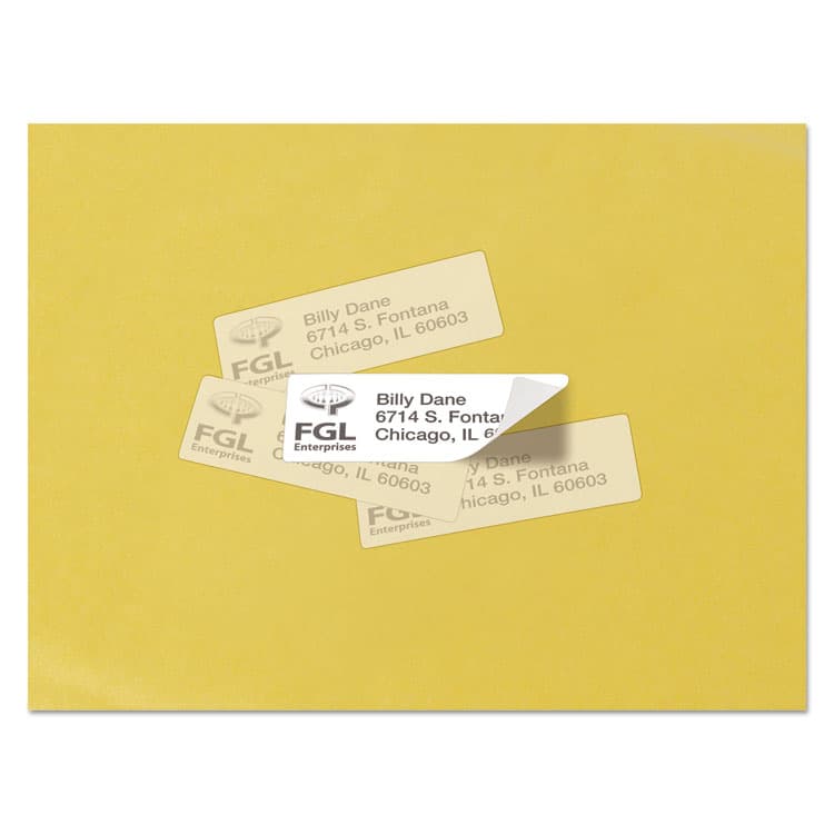 AVERY PRODUCTS CORPORATION Repositionable Address Labels w/SureFeed, Laser, 1 x 2.63, White, 3000/Box (AVE55160) thumbnail 2