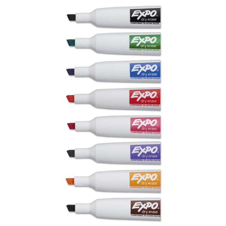 SANFORD Magnetic Dry Erase Marker, Broad Chisel Tip, Assorted Colors, 8/Pack (SAN1944741) thumbnail 4