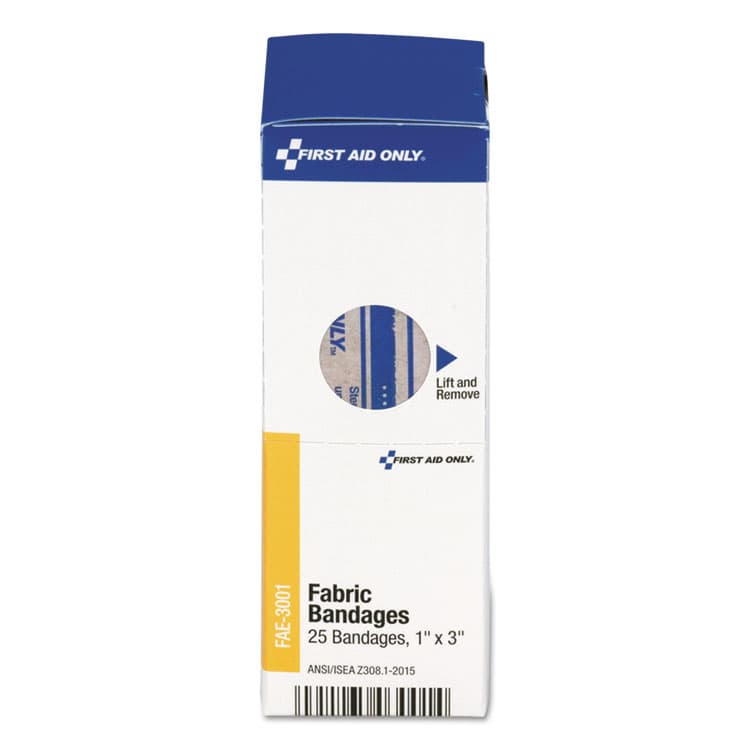 FIRST AID ONLY, . SmartCompliance Fabric Bandages, 1 x 3, 25/Box (FAOFAE3001) thumbnail 2