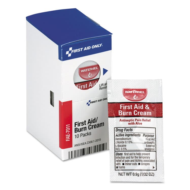 FIRST AID ONLY, . SmartCompliance Burn Cream, 0.9 g Packet, 10/Box (FAOFAE7011)