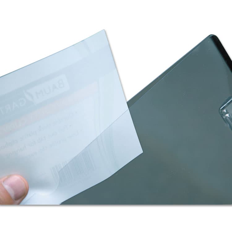 BAUMGARTENS Quick Reference Clipboard, 0.5" Clip Capacity, Holds 8.5 x 11 Sheets, Clear (BAUTA1611) thumbnail 4