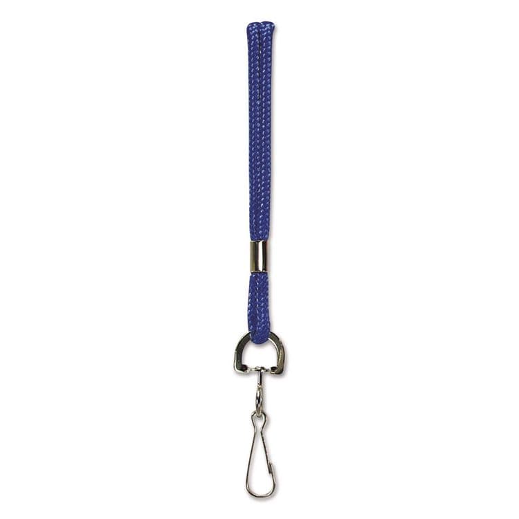 BAUMGARTENS Rope Lanyard, Metal Hook Fastener, 36" Long, Nylon, Blue (BAU68903)