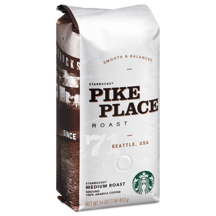 STARBUCKS COFFEE COMPANY Coffee, Pike Place, Ground, 1lb Bag (SBK11018186)