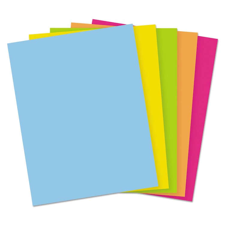 NEENAH PAPER Color Cardstock -"Bright" Assortment, 65 lb Cover Weight, 8.5 x 11, Assorted, 250/Pack (WAU99904) thumbnail 2