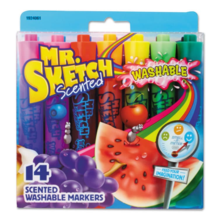 SANFORD Washable Markers, Broad Chisel Tip, Assorted Colors, 14/Set (SAN1924061A)