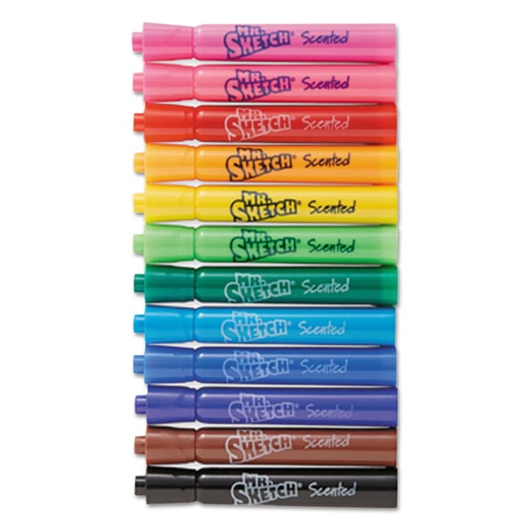 SANFORD Scented Watercolor Marker Classroom Set, Broad Chisel Tip, Assorted Colors, 192/Set (SAN1905311)
