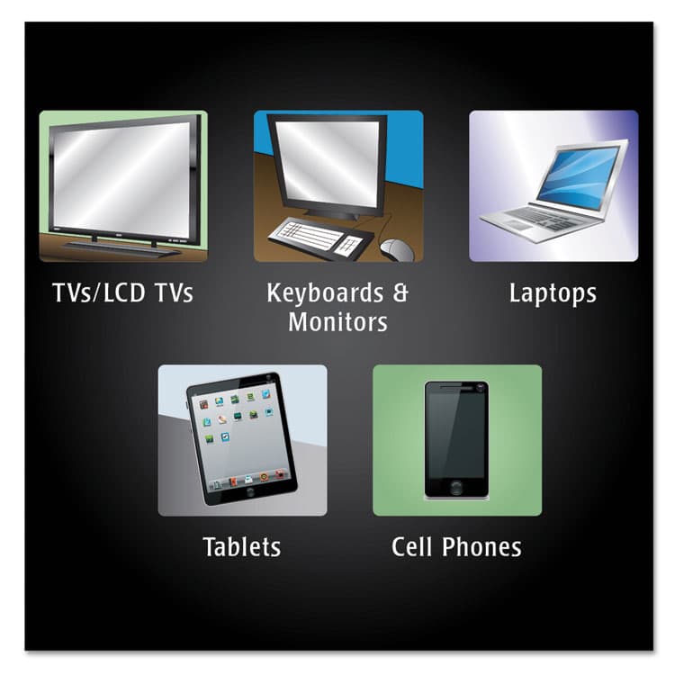 WEIMAN E-tronic Wipes, 1-Ply, 7 x 8, White, 30/Canister (WMN93A) thumbnail 4