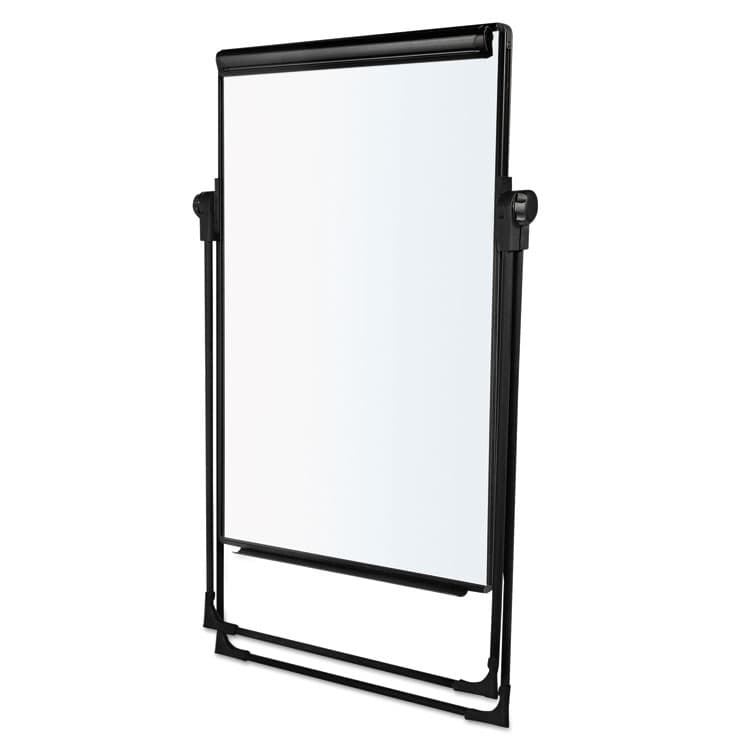 BI-SILQUE VISUAL COMMUNICATION PRODUCTS Folds-to-a-Table Melamine Easel, 28.5" x 37.5", White Surface, Black Steel Frame (BVCEA14000583MV) thumbnail 4