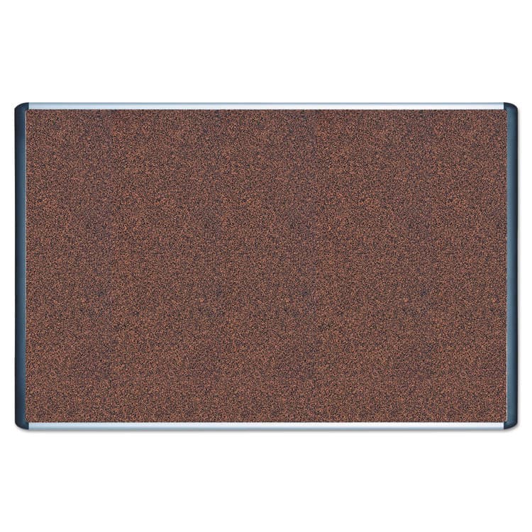 BI-SILQUE VISUAL COMMUNICATION PRODUCTS Tech Cork Board, 72" x 48", Tan Surface, Silver/Black Aluminum Frame (BVCMVI270501) thumbnail 3