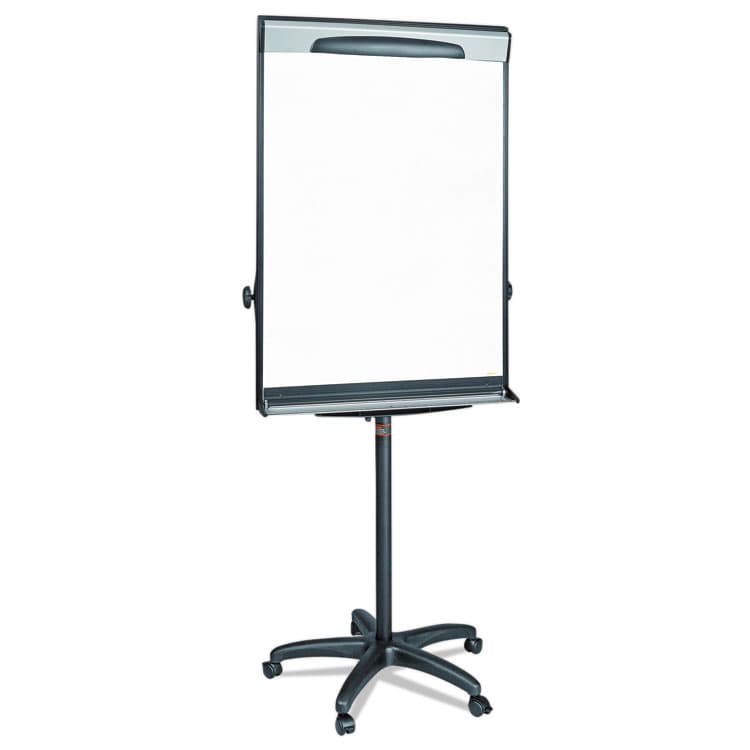 BI-SILQUE VISUAL COMMUNICATION PRODUCTS Tripod Extension Bar Magnetic Gold Ultra Dry Erase Easel, 30" x 36", White Surface, Black/Satin Aluminum Frame (BVCEA48062119) thumbnail 3