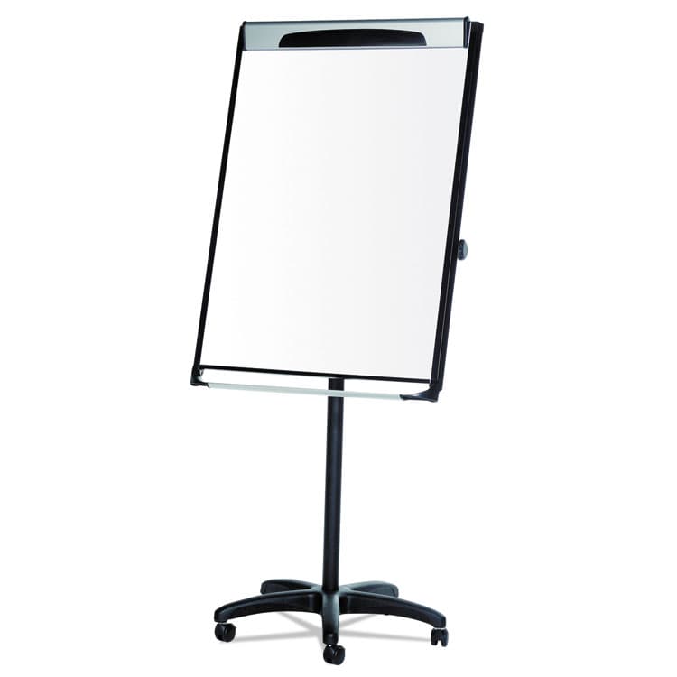 BI-SILQUE VISUAL COMMUNICATION PRODUCTS Platinum Mobile Easel, 29" x 41", White Surface, Black Plastic Frame (BVCEA48066720)