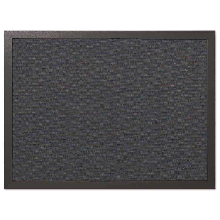 BI-SILQUE VISUAL COMMUNICATION PRODUCTS Designer Fabric Bulletin Board, 24" x 18", Black Surface, Black Fiberboard (MDF) Frame (BVCFB0471168) thumbnail 2