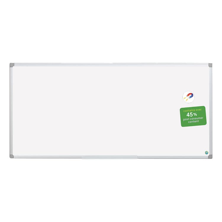 BI-SILQUE VISUAL COMMUNICATION PRODUCTS Earth Gold Ultra Magnetic Dry Erase Boards, 96" x 48", White Surface, Satin Aluminum Frame (BVCMA2107790) thumbnail 3