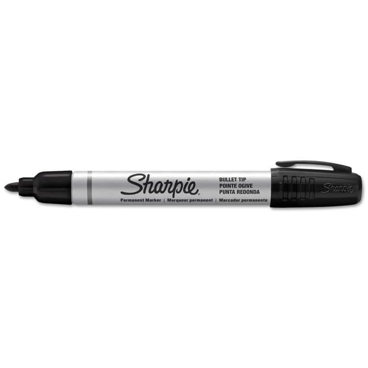 SANFORD Durable Metal Barrel Permanent Marker, Medium Bullet Tip, Black (SAN1794229) thumbnail 2
