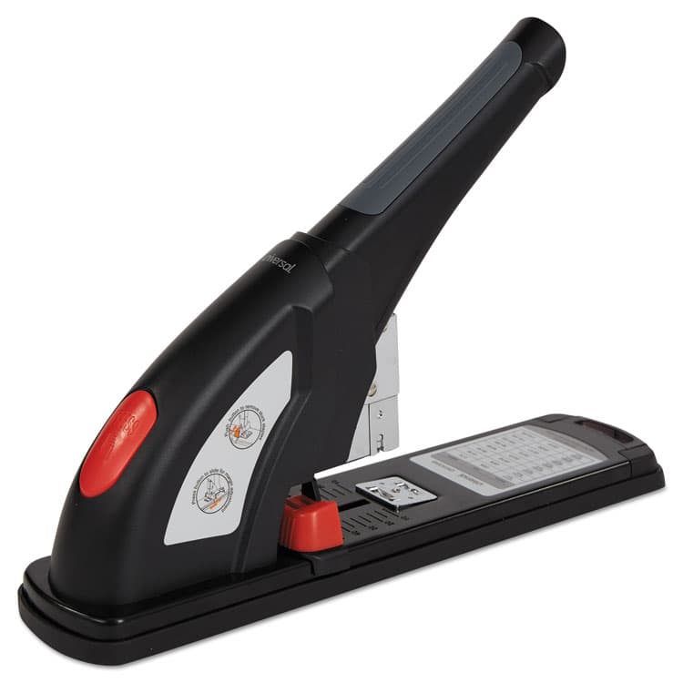 UNIVERSAL OFFICE PRODUCTS Heavy-Duty Stapler, 200-Sheet Capacity, Black/Graphite/Red (UNV43048)