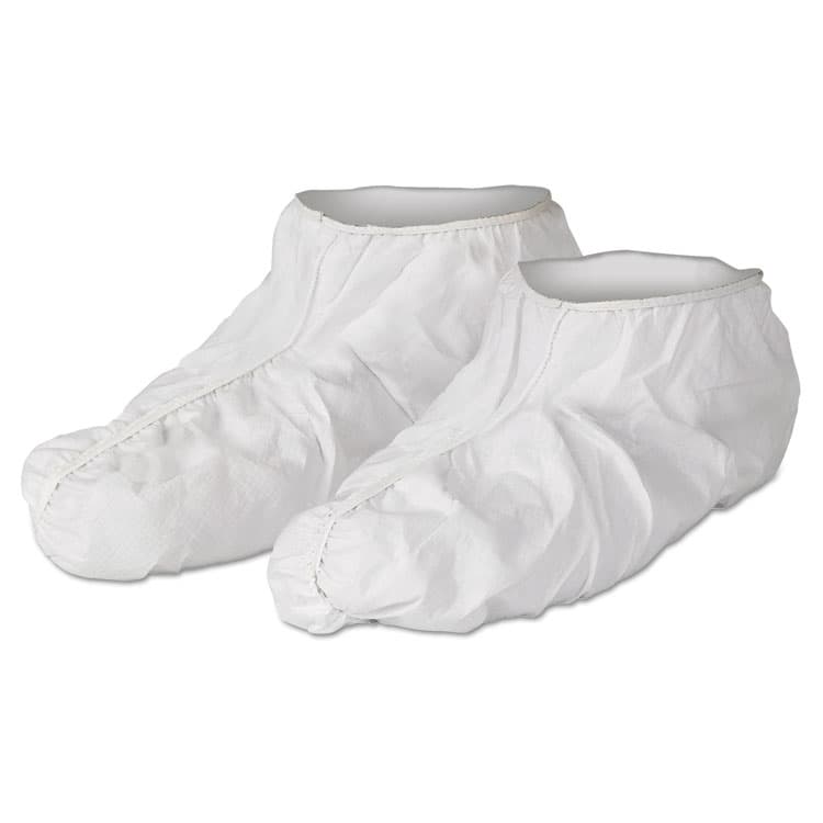 KIMBERLY-CLARK PROFESSIONAL A40 Liquid/Particle Protection Shoe Covers, One Size Fits All, White, 300/Carton (ANS27000)