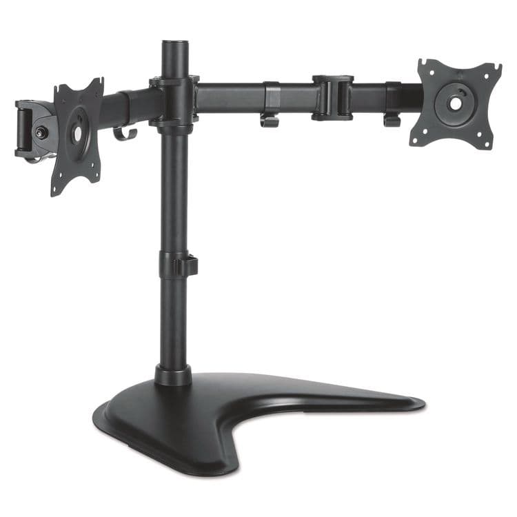 KANTEK . Dual Monitor Articulating Desktop Stand, For 13" to 27" Monitors, 32" x 13" x 17.5", Black, Supports 18 lb (KTKMA225)