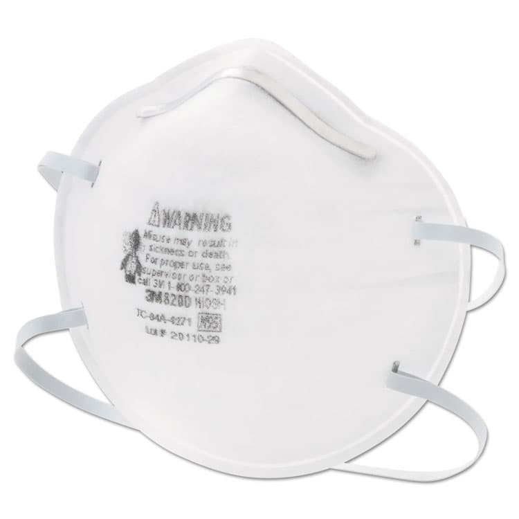 3M/COMMERCIAL TAPE DIV. N95 Particle Respirator 8200 Mask, Standard-Size, 20/Box (MMM8200) thumbnail 3