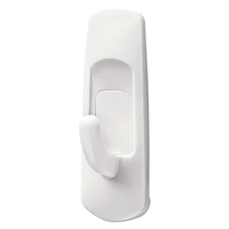 3M/COMMERCIAL TAPE DIV. Small Utility Hooks, Plastic, White, Supports 1 lb, 24/Pack (MMM17002MPES) thumbnail 3