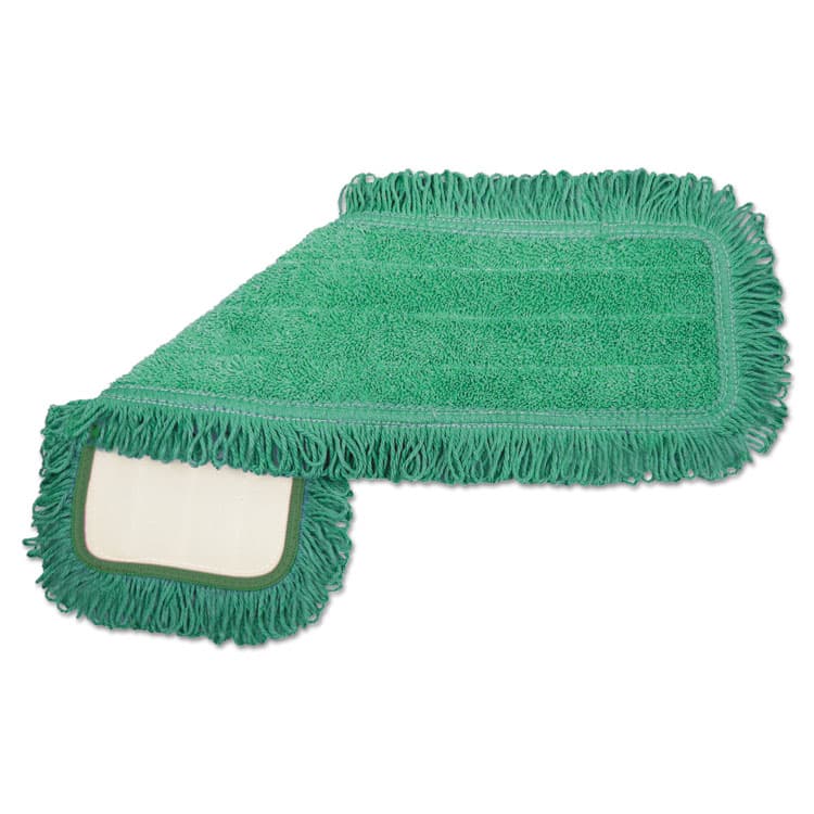 BOARDWALK Microfiber Dust Mop Head, 18 x 5, Green, 1 Dozen (BWKMFD185GF)