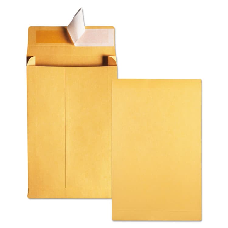 QUALITY PARK PRODUCTS Redi-Strip Kraft Expansion Envelope, #10 1/2, Square Flap, Redi-Strip Adhesive Closure, 9 x 12, Brown Kraft, 25/Pack (QUA93334) thumbnail 4