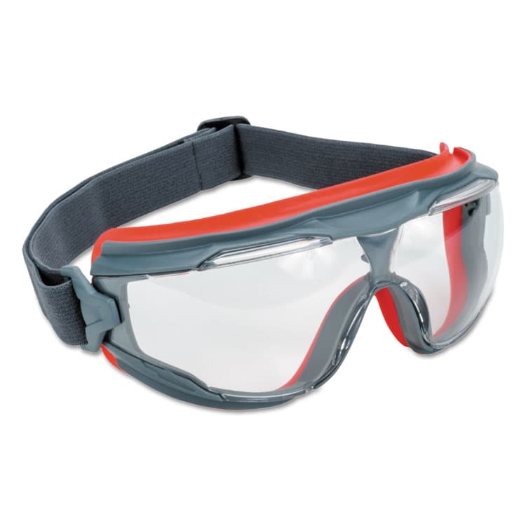 3M/COMMERCIAL TAPE DIV. GoggleGear 500Series Safety Goggles, Anti-Fog, Red/Gray Frame, Clear Lens,10/Ctn (MMMGG501SGAF) thumbnail 2