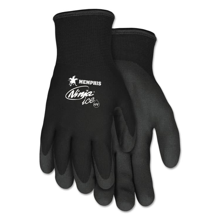 MCR SAFETY Ninja Ice Gloves, EN388: 3232, 10" Long, Medium, Black, Pair (CRWN9690M)
