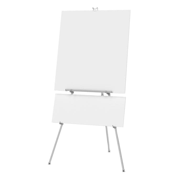 QUARTET MFG. Aluminum Heavy-Duty Display Easel, 38" to 66" Tall, Silver, Supports Up to 45 lb (QRT55E)