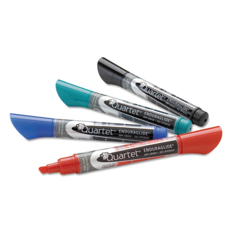QUARTET MFG. EnduraGlide Dry Erase Marker, Broad Chisel Tip, Assorted Colors, 4/Set (QRT5001M) thumbnail 2