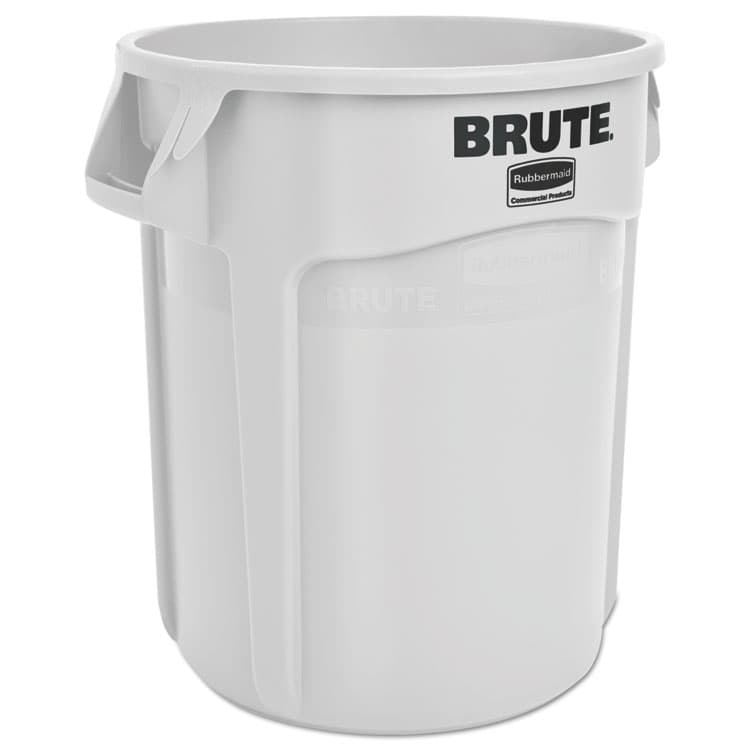 RUBBERMAID COMMERCIAL PROD. Vented Round Brute Container, 20 gal, Plastic, White (RCP2620WHI)