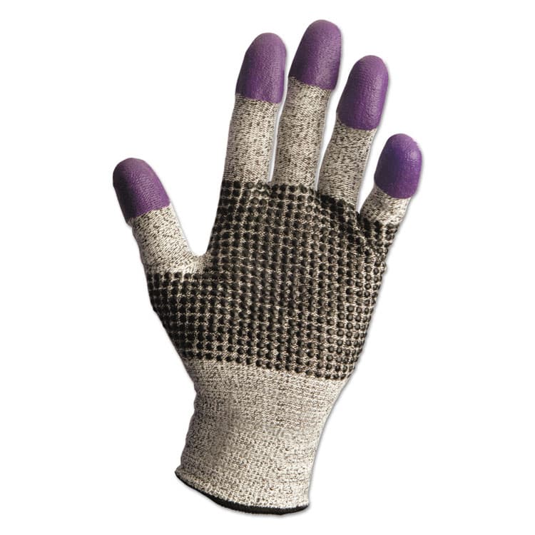 KIMBERLY CLARK G60 PURPLE NITRILE Cut-Resistant Gloves, EN388: 4340, 10.24" Long, XX-Large (Size 11), Black/White/Purple, 12 Pairs/Carton (ANS97434)
