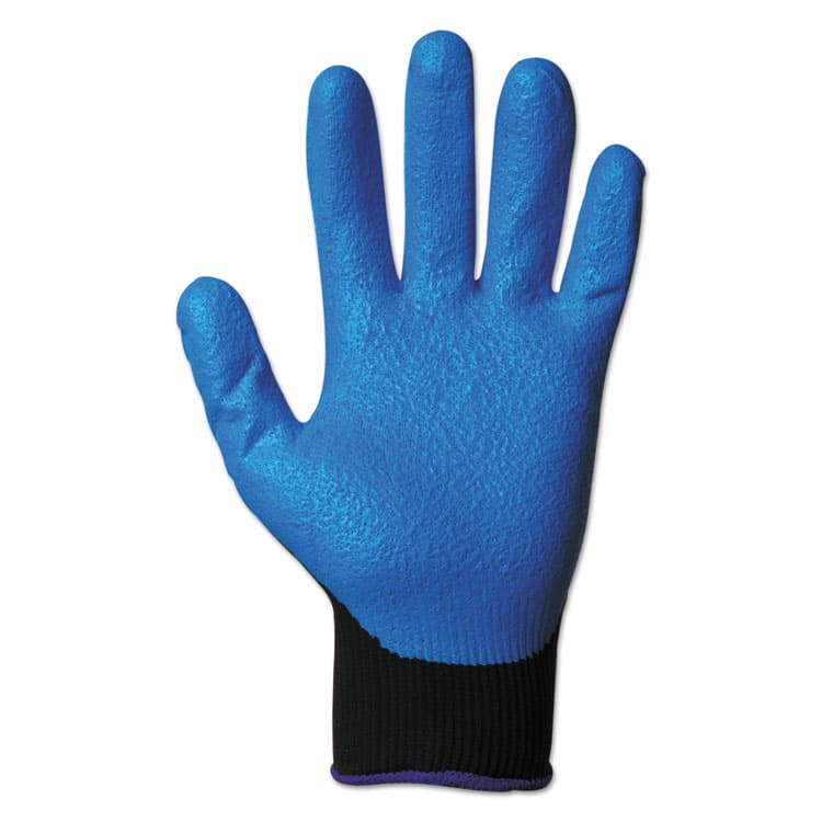 KIMBERLY CLARK G40 Foam NITRILE Coated Gloves, EN388: 3121X, 9.06" Long, Medium (Size 8), Blue/Black, 12 Pairs (ANS40226) thumbnail 2