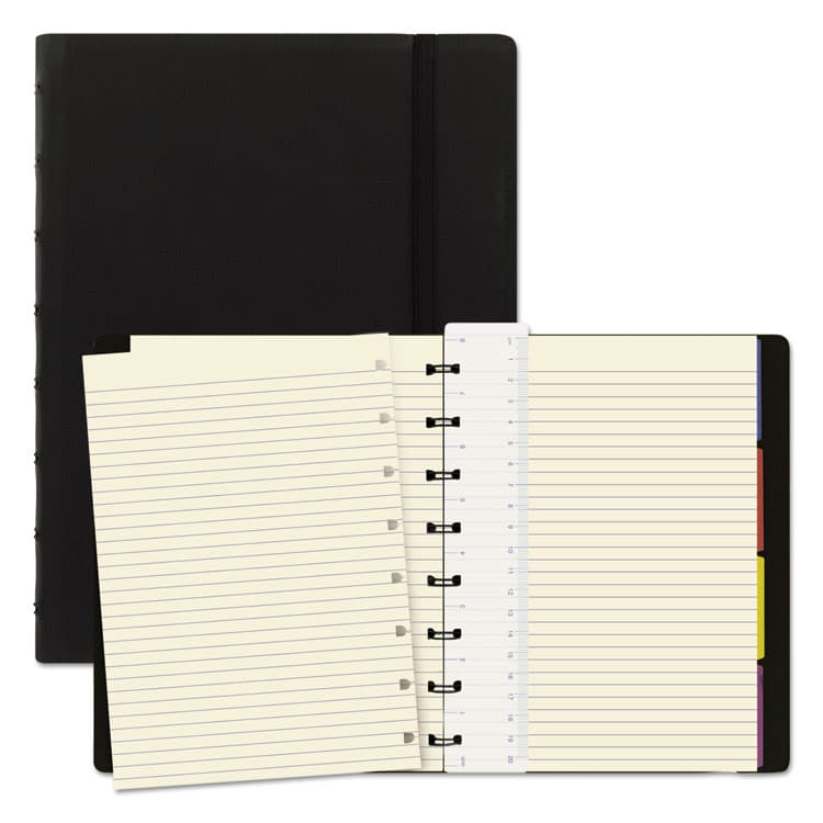 REDIFORM OFFICE PRODUCTS Notebook, 1-Subject, Medium/College Rule, Black Cover, (112) 8.25 x 5.81 Sheets (REDB115007U)
