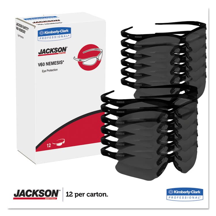 KIMBERLY-CLARK PROFESSIONAL Nemesis Readers Safety Glasses, 1.5+ Diopter, Smoke Half Frame, Smoke Dual Lens (ANS22516) thumbnail 4