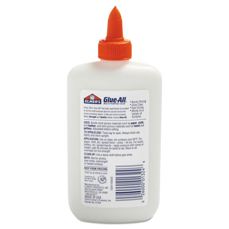 HUNT MFG. Glue-All White Glue, 7.63 oz, Dries Clear (EPIE1324) thumbnail 2