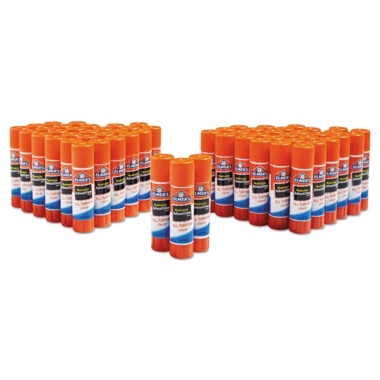 ELMER'S PRODUCTS, . Washable School Glue Sticks, 0.24 oz, Applies and Dries Clear, 60/Box (EPIE501) thumbnail 4