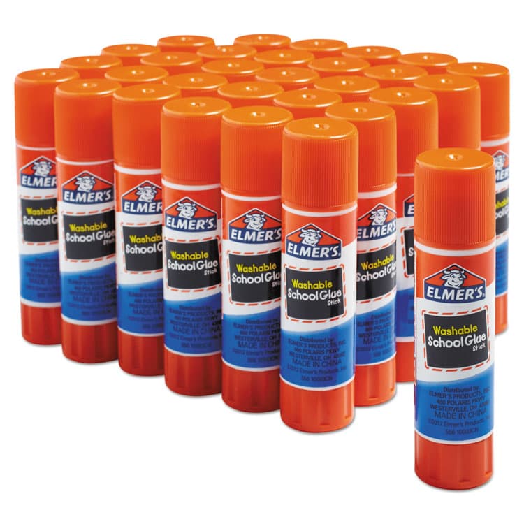 ELMER'S PRODUCTS, . Washable School Glue Sticks, 0.24 oz, Applies and Dries Clear, 30/Box (EPIE556) thumbnail 3