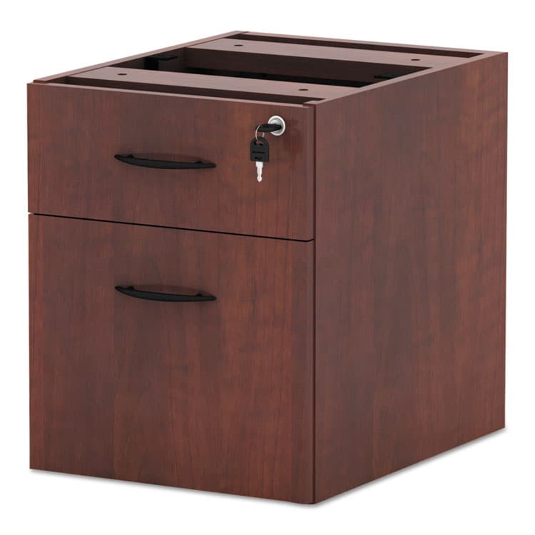 ALERA Alera Valencia Series Hanging Pedestal File, Left/Right, 2-Drawer Box/File, Legal/Letter, Medium Cherry, 15.63 x 20.5 x 19.25 (ALEVA552222MC) thumbnail 3