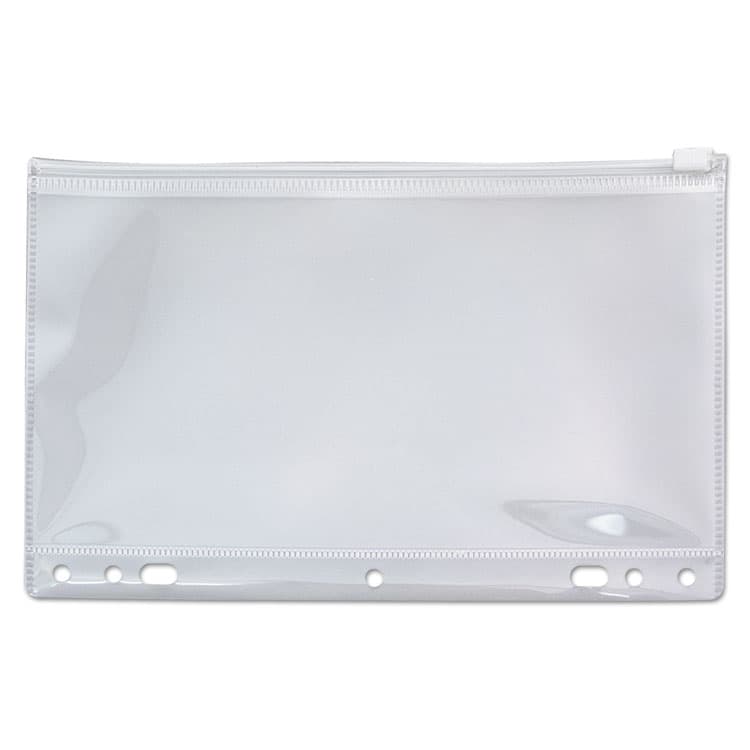 ANGLERS COMPANY LTD Zip-All Ring Binder Pocket, 2- to 7-Hole Punched, 6" x 9.5", Clear (AVTANG51)