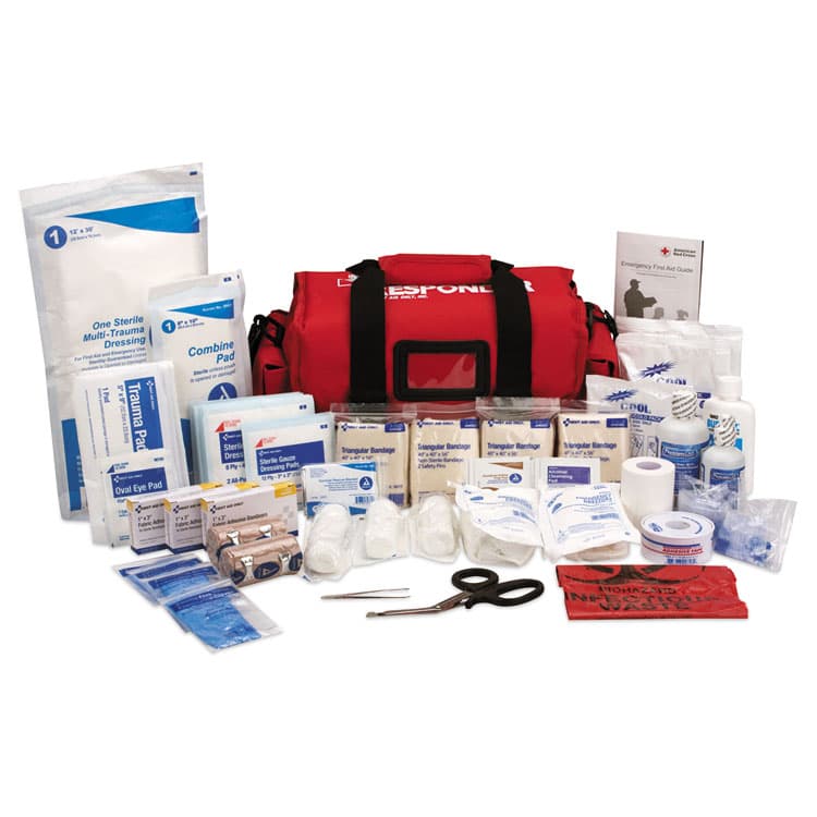 FIRST AID ONLY, . First Responder Kit, 158 Pieces, Nylon Fabric Case (FAO520FR)