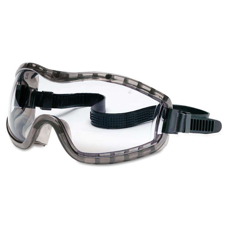 MCR SAFETY Stryker Safety Goggles, Chemical Protection, Black Frame (CRW2310AF)