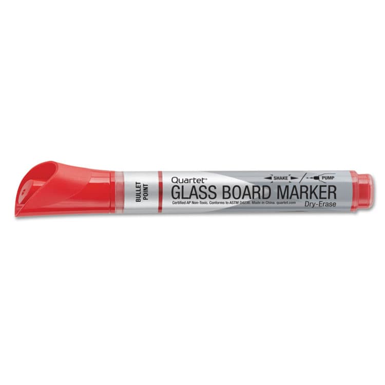 QUARTET MFG. Premium Glass Board Dry Erase Marker, Broad Bullet Tip, Assorted Colors, 4/Pack (QRT79552) thumbnail 3