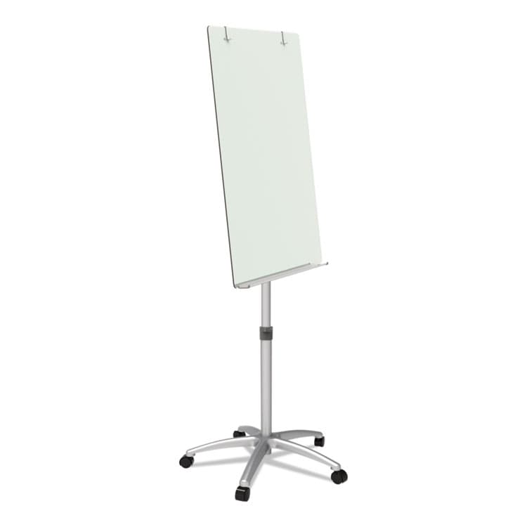 QUARTET MFG. Infinity Glass Mobile Presentation Easel, 36" x 24", White Surface, Black/Gray Metal/Plastic Frame (QRTECM32G) thumbnail 3