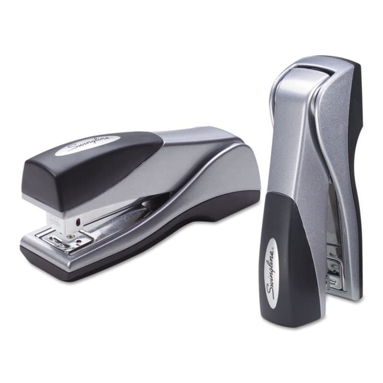 ACCO BRANDS, . Optima Grip Compact Stapler, 25-Sheet Capacity, Silver (SWI87816) thumbnail 3