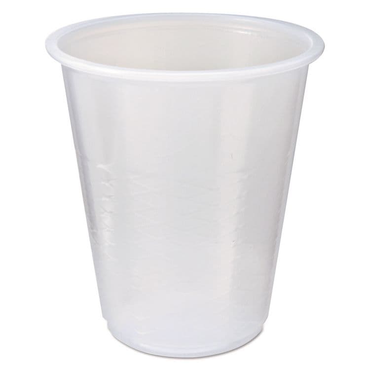 FABRI-KAL RK Crisscross Cold Drink Cups, 3 oz, Plastic, Clear, 100/Bag, 25 Bags/Carton (FABRK3)