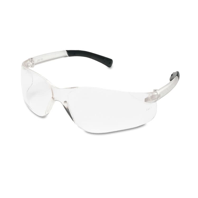 MCR SAFETY BearKat Safety Glasses, Frameless, Clear Single Lens, 12/Box (CRWBK110BX)