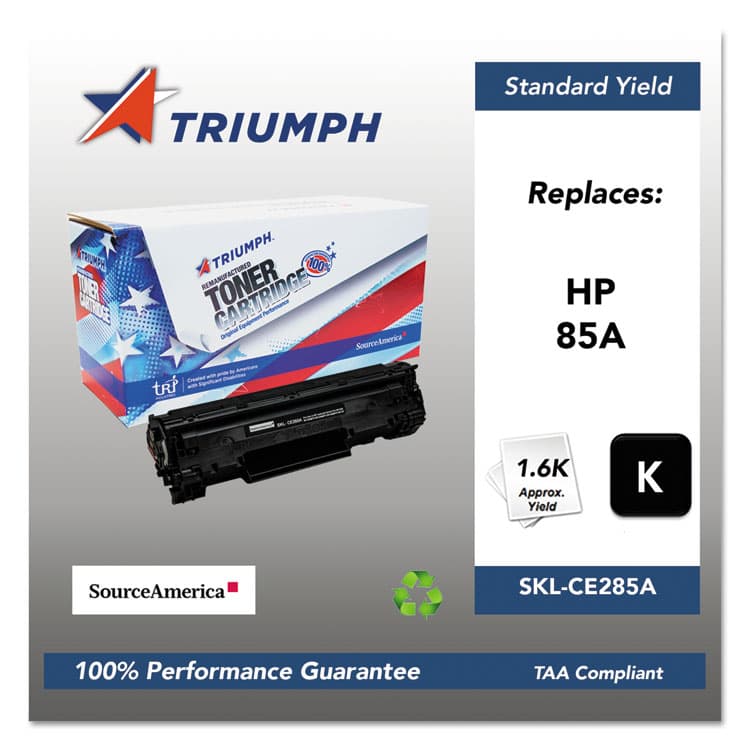 TRI INDUSTRIES NFP 751000NSH1100 Remanufactured CE285A (85A) Toner, 1,600 Page-Yield, Black (SKLCE285A)