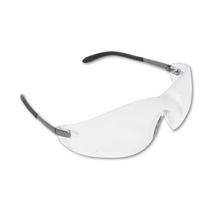 MCR SAFETY Blackjack Safety Glasses, Frameless, Clear Single Lens, 12/Box (CRWS2110BX)